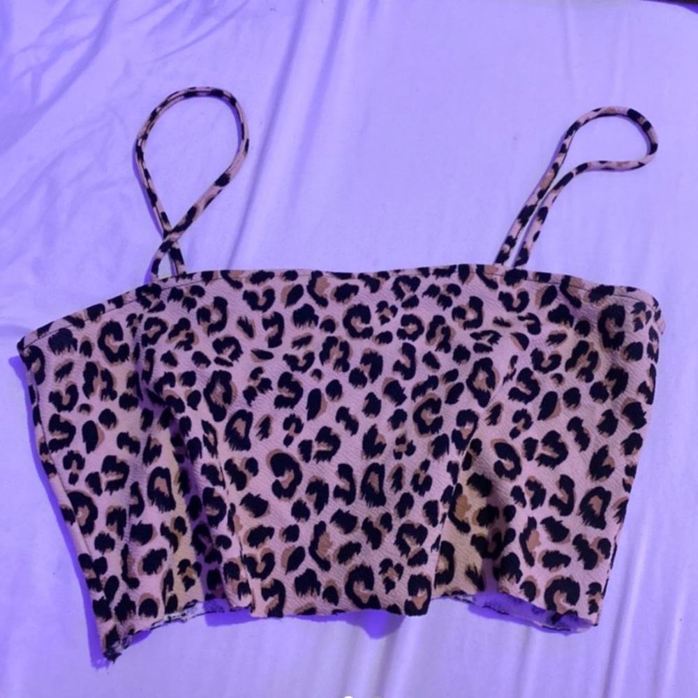 Leopard print tank top